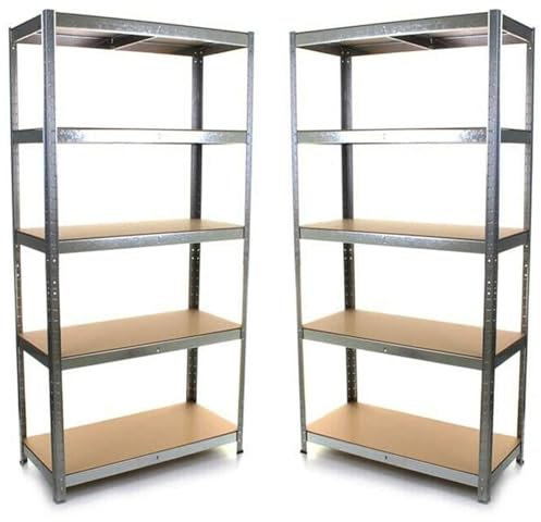 Crystals Heavy Duty 5 Tier Racking Shelf Garage Shelving Storage Shelves Unit 180x90x40cm (2)