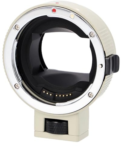ayex Adattatore per obiettivo AF autofocus compatibile con obiettivo Canon EF/EF-S compatibile con fotocamera Sony E-mount EF-NEX II bianco