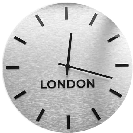 ALÚMADESIGNCO Orologio da Parete Personalizzabile con Fusi Orari Globali - Elegante Display Multi-Città per Hall di Hotel e Case Inaugurazioni e Professionisti