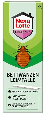 Nexa Lotte Bed Bug Glue Trap, 2 Pack, Effective Control and Prevention of Bed Bug Infestations in Bedrooms