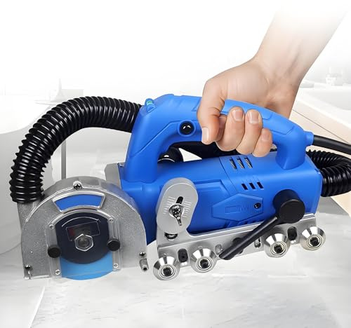 Limpiador De Juntas De Azulejos Eléctrico De 1200W,Limpiador De Juntas De Azulejos De Cerámica,Ranurador De Grietas Y Huecos, Rebote Automático,9000 Rpm,Para Grietas Y Huecos De Azulejos Domésticos