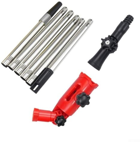 Verstellbare Dachrinnenreinigungsstangen mit 5 Teleskopfunktionen von 1.74 m für einfachen Zugang und Wartung von Dachrinnen