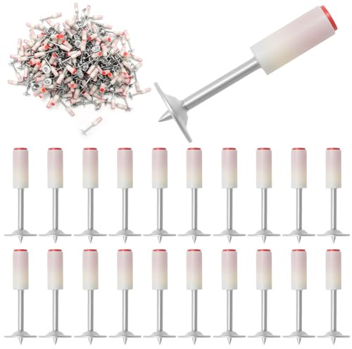 MospdyGear 200 PCS 7.3mm Nail Gun Nails, Round-Head Nails, Suitable for Concrete, Ceilings and Various Installation, Cable Concealment, Fixed Installations Projects