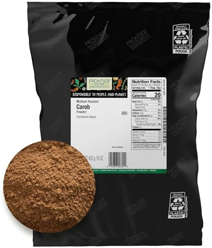 Powdered Medium Roasted Carob, 16 oz (453 g)