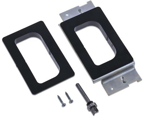 Milescraft 1222 Hinge Mate 150 – Door Hinge Installation Kit/Mortiser Template, Door Hinge Jig, Door Router Template fits 3” and 3.5” Hinges, Fits Most Doors