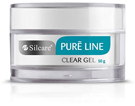 Pure Line Clear 50g UV Gel Nails Acid Free Builder File Off Gel Silcare