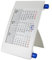 Tischkalender + 2026/2027 + Monatskalender 3 Monate Kalender Kalendarium Stehkalender Ausstellkalender Bürokalender 2 Jahr Jahre 24 Monat Monate Quer Büro Hoch – Made in Germany