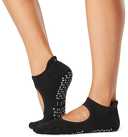 Tavi Noir TAVI8 Unisex Adult Emma Yoga & Pilates Grip Sock - Ebony, M