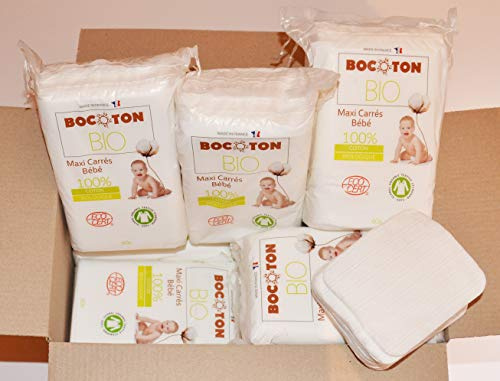 Coton Bio (Lot 720 Maxi carrés Bébé)