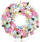 com-four® Corona de Pascua con Coloridos Huevos de Pascua, Corona de Mesa Decorativa, se Puede Utilizar como Corona de Puerta, Elegante decoración de Pascua