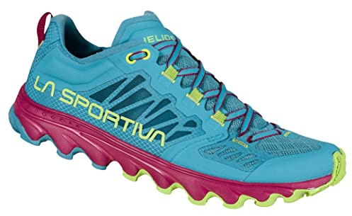 LA Sportiva Helios III Woman, Scarpe da Mountain Running Donna, Topaz/Red Plum, 40 EU