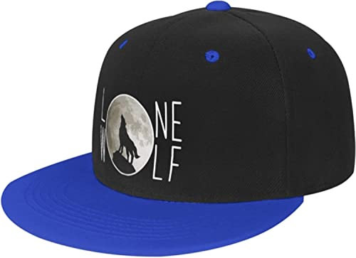 Lone Wolf Moon Baseball Cap ClassicHat Cap Hip Hop Style Flat Bill Einstellbar