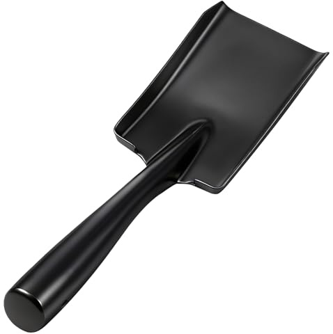 UPKOCH Pala da Giardino e Paletta per Cenere in Acciaio Manganese, Utensile Manuale Versatile per Giardinaggio, Spiaggia e Uso Domestico, Compatta e Leggera Impugnatura Ergonomica