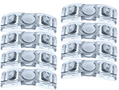 PAMINGONO 8 Fibbie in Plastica Nera per Cinturino Occhialini da Nuoto, Clip Regolatore per Sostituzione e Sicurezza Stabile del Cinturino, Accessori Pratici per Nuoto Unisex