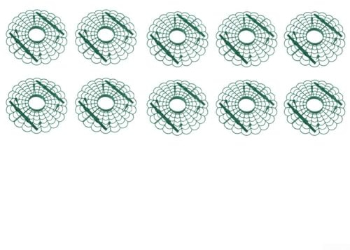 Soportes para plantas de fresa, estructura de soporte de jardín de 10 piezas para plantas trepadoras, lazos y soportes de polipropileno