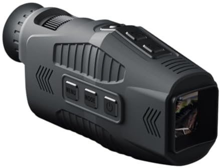 Jnchdghwa Dispositivo di Visione Notturna A Infrarossi Monoculare 1080P per Esterni, per Uso Diurno e Notturno, Foto e Video, Zoom Digitale 5X, Distanza di Visione 300M