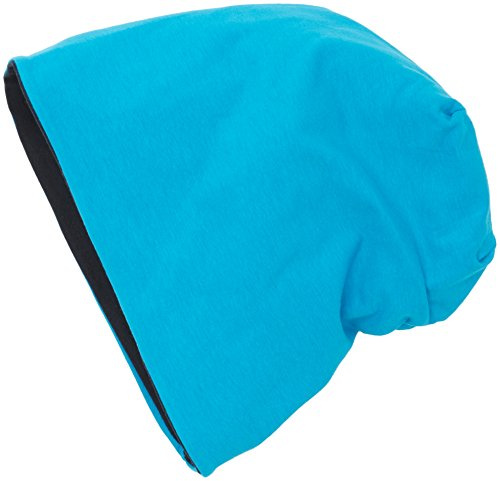 MSTRDS Unisex Erwachsene Jersey Beanie Reversible Strickmützen,per Pack Mehrfarbig (Turquoise/Navy 10377,3901),One Size (one Size)