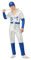 Smiffys Elton John Deluxe Pailletten-Baseballkostüm, Overall, Umhang