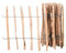 Mehl-Wohnideen Staketenzaun 5 Meter Rollzaun aus Haselnuss Höhe: ca. 50-120 cm, Lattenabstand ca. 7-8cm Langlebig Dank 100% Naturprodukt für Beete & Teichumrandung (120cm)