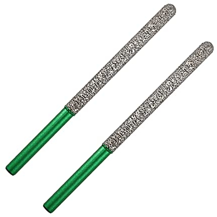 KURSTOL Diamond Mortar Raking Bit - 2pcs 7.2mm x 74mm Round Shank Tuck Point Pin for Brickwork Joint Mortar Removal Masonry,Stone,Concrete Drill Bit