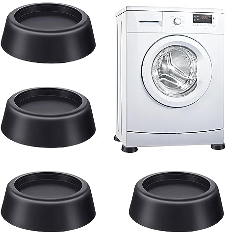 Gwolf schwingungsdämpfer waschmaschine, 4 stück antirutschmatte waschmaschine - verhindern, dass sich die Waschmaschine bewegt - antivibrationsmatte waschmaschine für Waschmaschinen & Trockner(4,45cm)