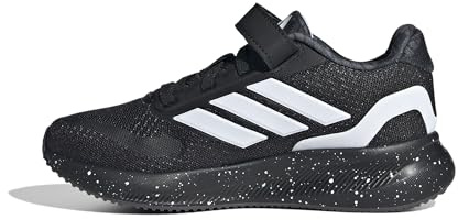 adidas Run Falcon 5 Elastic Lace Children's sneakers Unisex, Black/White/Grey, 21.0 cm