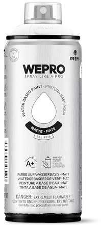 MTN WEPRO Water Based Mate RAL 9016 Blanco Iglú, Spray 400ml
