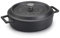 Pentole Agnelli COGHSRP10624M Linea Ghisa Slowcook Casseruola Bassa, 24 cm, 2.4 l, Nero Opaco