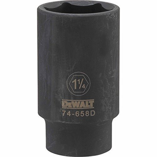 DEWALT DWMT74658OSP 6 Point 1/2 Drive Deep Impact Socket 1-1/4 SAE