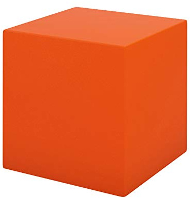Cubo 43cm - Asiento/Mesa - Color Naranja