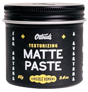O’Douds Matte Paste – Natural Hair Styling Clay with Firm Hold & Matte Finish – Vegan, Water-Based Formula with Labdanum & Lime Scent – 97g