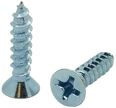 BCP Fasteners 100 Qty #8 x 3/4 Flat Head Zinc Coated Phillips Head Wood Screws (BCP8)