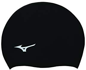 Mizuno Silikon-Badekappe, Schwarz, Einheitsgröße
