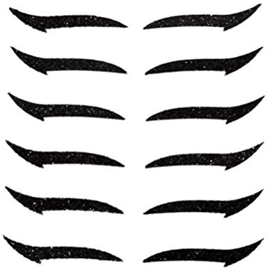 Tianbi - 6 paia di adesivi per eyeliner, riutilizzabili, doppio palpebre, adesivi, contorno istantaneo, per trucco rapido degli occhi, trucco quotidiano