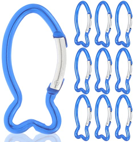 BESPORTBLE Heavy Duty Caribeaners: 10St Fischklettern Clips Aluminium Schnell Hängende Schnalle Outdoor Wanderzubehör Zum Klettern