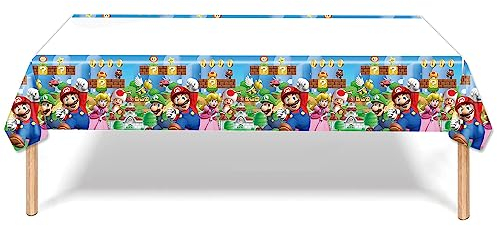 Maario Party Tischdecke - 180 x 108 cm Einweg-Plastik-Tischdecke aus Kunststoff, Dekoration liefert Party Zubehör für Kinder Geburtstag Party de korationen