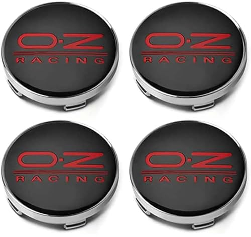 4 Stück Auto Radnabenabdeckung, for OZ Racing 60mm Wasserdicht Staubdicht Nabendeckel Auto Styling Felgen Abdeckung,B