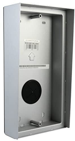 Balter EVO-RC-Silber Aufputzmontagehalterung für Video Türsprechanlage und Türklingel mit Kamera, Zusatz Aufputz Montage Box mit Regenschild für EVO Türstation von 1 bis 4 Familienhaus