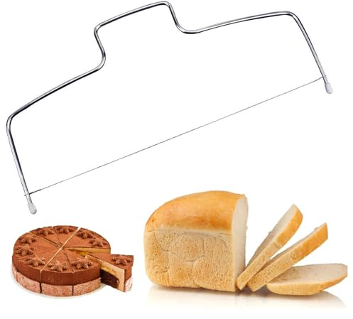 RQEJHG Cake Leveller, Professional Cake Cutter Stainless Steel Cake, Adjustable Wire Straight Cake Cutter Leveller, Leveler Kitchen Baking Tool for Birthday Layer Cake, Ideal Kitchen Baking Tool