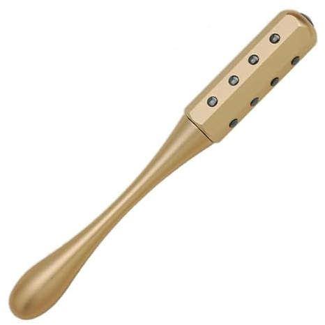 Barra de masaje facial magnética manual, varilla de aluminio con rodillo facial, masajeador de acupuntura, reafirma la cara, antiarrugas y mejora la elasticidad de los músculos faciales (B)