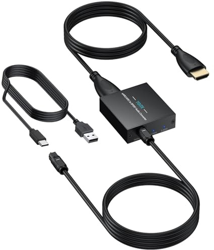 YGiTK Extracteur Audio eARC/ARC vers Optique pour TV et Soundbar