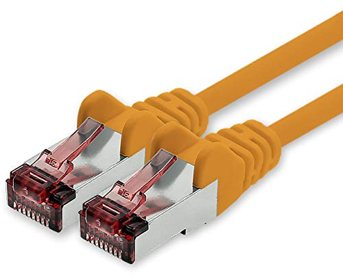freiwerk Network cable Cat.6 0.5m orange - 1 x Ethernet cable Lankabel Cat6 Lan network cable Sftp Pimf patch cable 1000 Mbit s