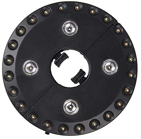 SANON Sonnenschirm Beleuchtung, 3 Stufige Helligkeit LED Sonnenschirmlampe, Batteriebetriebene Tischschirme Camping Pole Licht für Garten Veranda Terrasse Innengebrauch