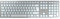 CHERRY KW 9100 SLIM FOR MAC, Teclado Inalámbrico de Diseño para Mac, Distribución de Teclado Alemán (QWERTZ), Opción Bluetooth o Radiofrecuencia 2,4 GHz, Teclas Planas, Recargable, Blanco/Plateado