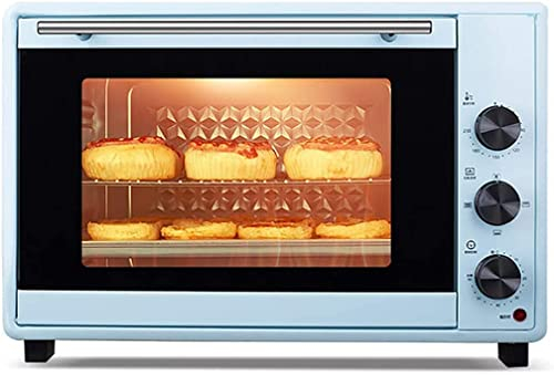 RKYRRKI Forno Multifunzione 40 L ， 1600 W Girarrosto Funzione di circolazione dell'Aria 60 Minuti Timer Porta a Doppio Vetro Illuminazione Interna Cucina Forno a convezione Utile