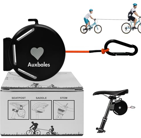 Aktualisierung Fahrrad Abschleppseil Kinder | 2m Traktionsseil für Fahrräder | Eltern-Kind Zugseil Abschleppseil für Kinderfahrräder | MTB Bike Accessoire - Patent Design