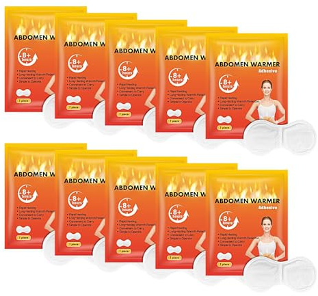 Hot Patch – Lot de 10 patchs chauffants auto-chauffants pour l'hiver, coussin chauffant menstruel portable pour l'hiver, patch chauffant abdominal multifonction, patchs chauffants portables adhésifs