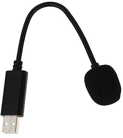 Yardwe Microphone USB Flexible pour Ordinateur Col De Cygne en Abs Microphone De Bureau Professionnel Compatible Streaming Et Réunion Informatique Condensateur