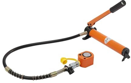 ZBORAVPIX Hydraulische Pumpe Handbetrieben, 10/20T einfachwirkender Hydraulikzylinderheber mit CP-180 Hydraulik-Handpumpe, 4er-Pack(10T Pump)