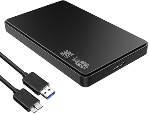 Multibao 2.5 Hard Drive Enclosure SATA HDD/SSD Caddy Case To USB 3.0 For LAPTOP DVR External Black Enclosure Box